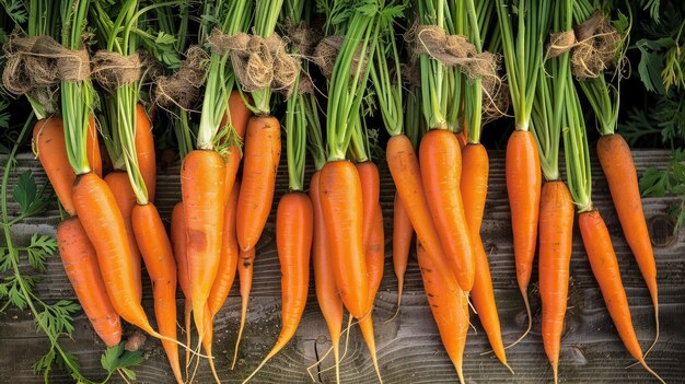 Organic carrot on the market