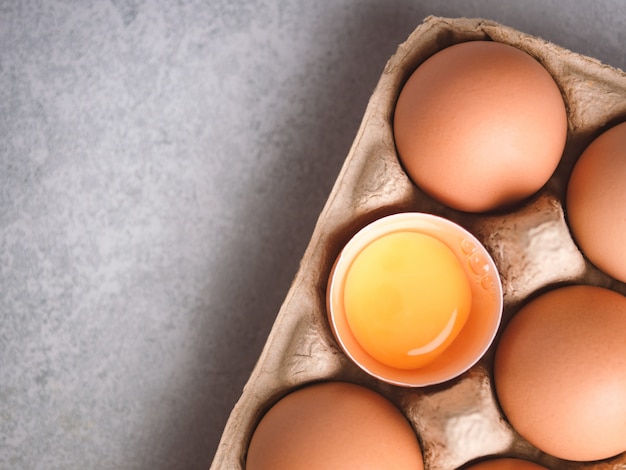 Ingredienti alimentari organici delle uova di gallina