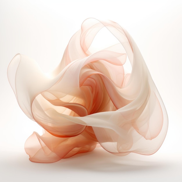 Organic Chiffon Ribbons A Fluid And Shapely Artistic Creation