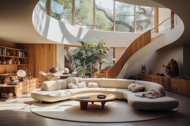 Organic Concept Modern Interiors Generative AI