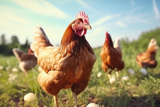 Organic Farming Freerange Chickens and Animal Rights