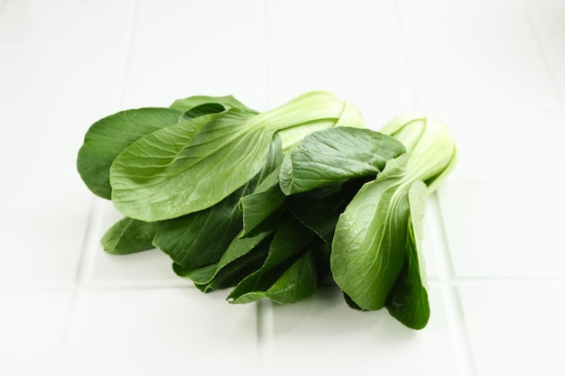 Органические и свежие овощи бок чой или пак чой или паккой Brassica rapa subsp chinensis