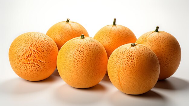 Organic fresh cantaloupe fruit fruits