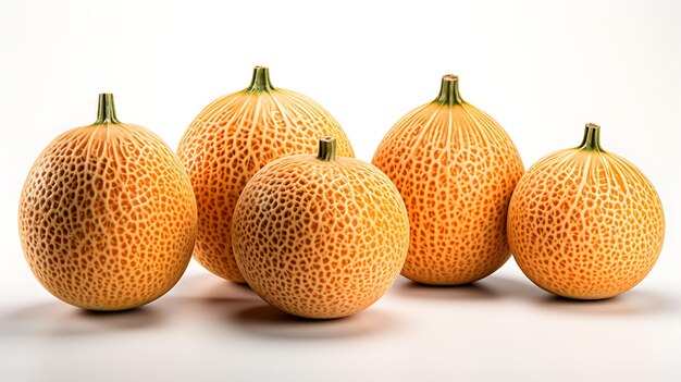 Organic fresh cantaloupe fruit fruits