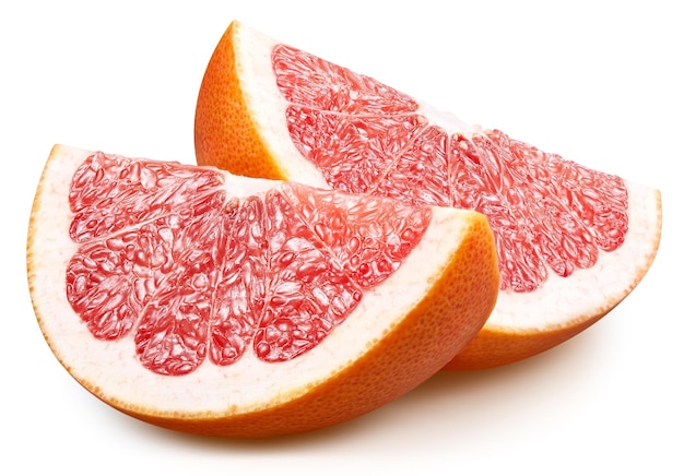 Organic fresh grapefruit isolated