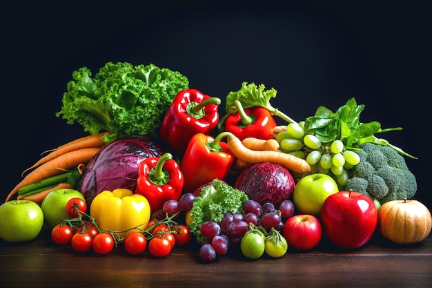 Organic fresh vegetables