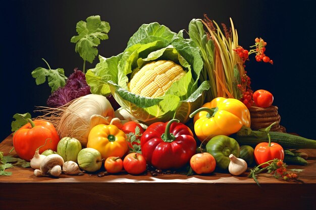 Organic fresh vegetables