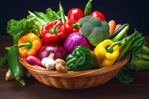 Organic fresh vegetables