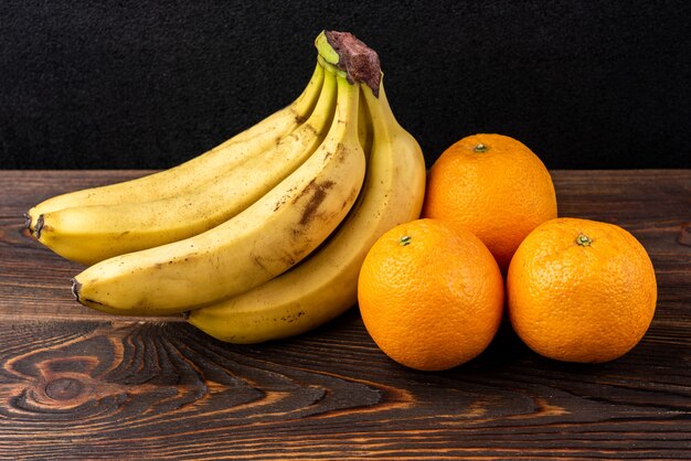 organic fruits isolated on table