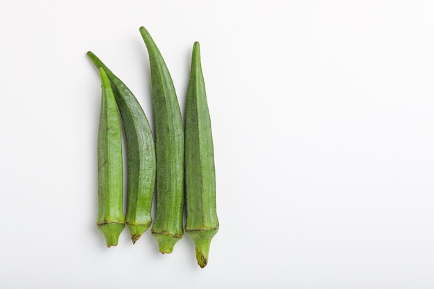 An organic and healthy okra or lady's finger