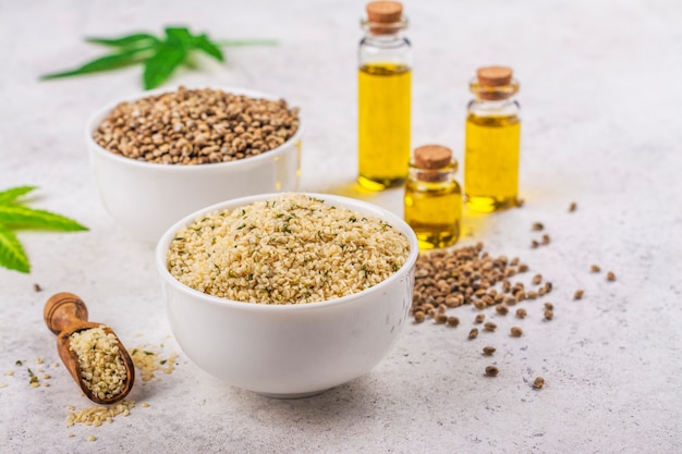 Organic hemp seeds and oil