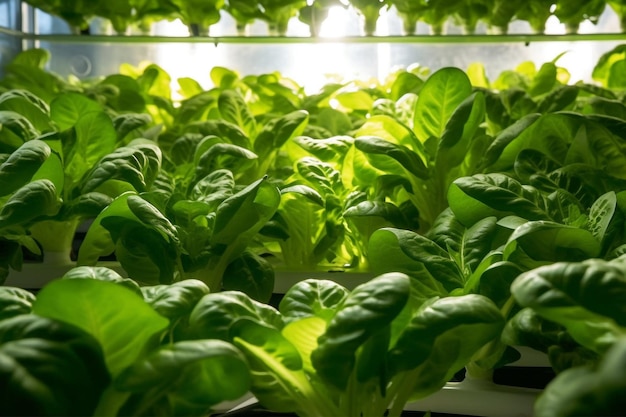 Organic hydroponic vegetable farm