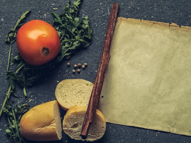 organic kitchen paper on the table