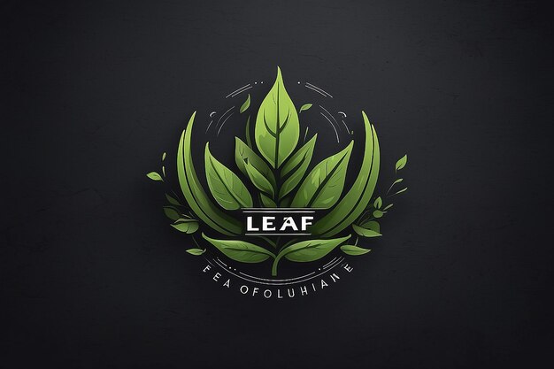 Organic leaf logo for restaurant or cuisine