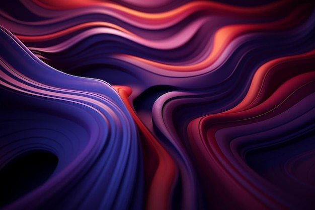 Organic Lines Abstract Wallpaper Background Generative AI