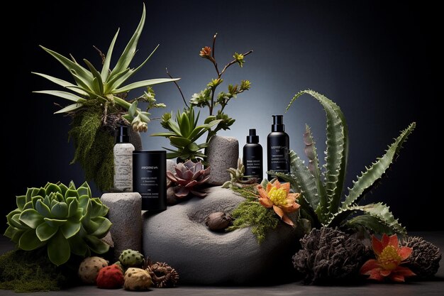 Organic and natural skincare products in the realm of cosmetics