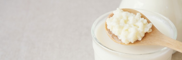 Organic probiotic milk kefir