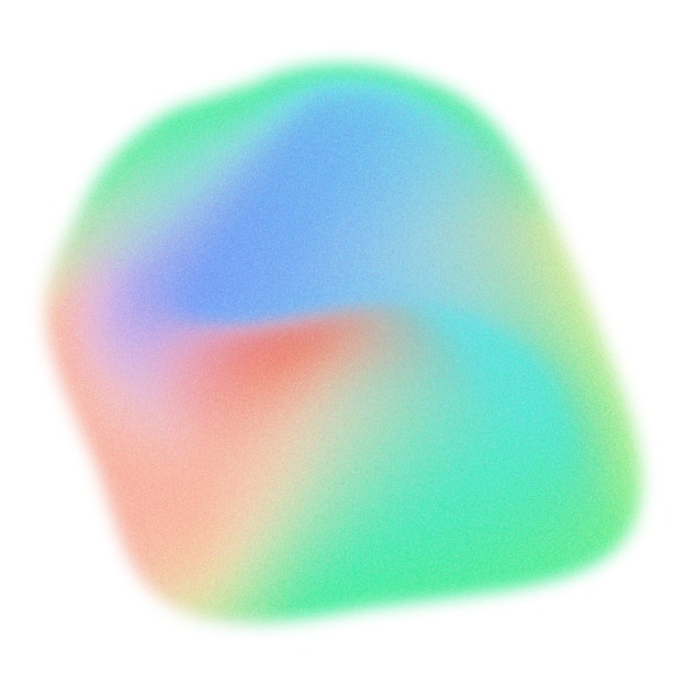 オーガニック・フォーム png カラフル・グラディエント・デザイン 透明な背景