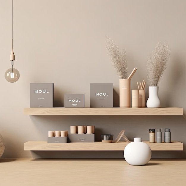 Organic skincare brand design minimalist luxurious