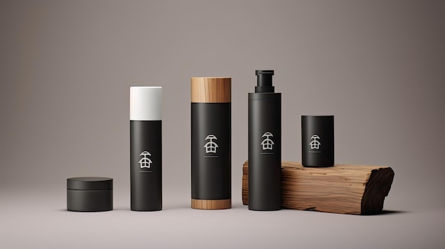 Organic skincare brand design minimalist luxurious