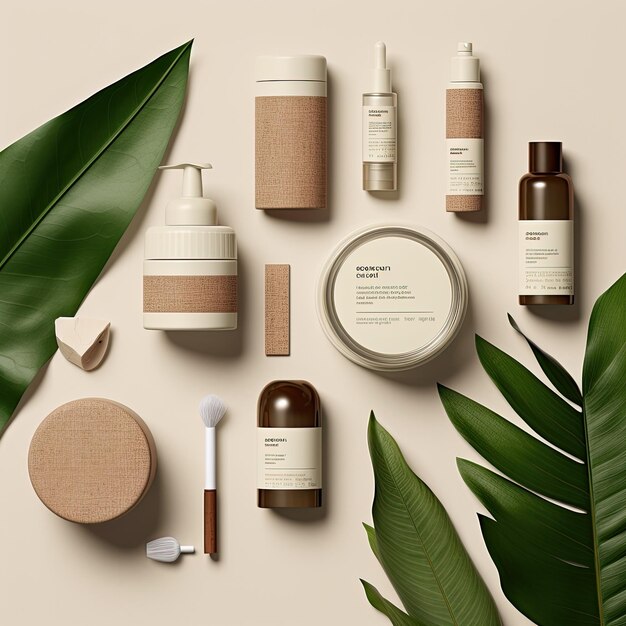 Photo organic skincare brand design minimalist luxurious