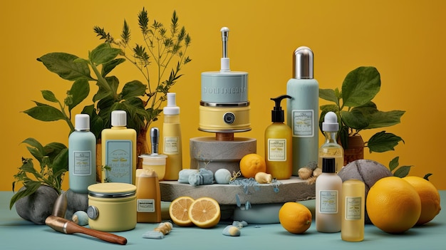 Organic skincare brand design minimalist luxurious