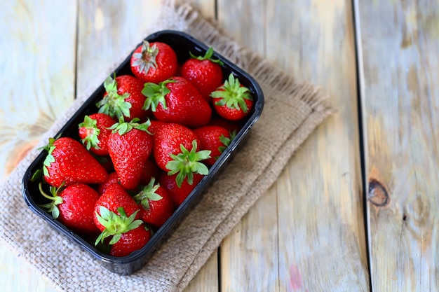 Organic strawberries Farm product