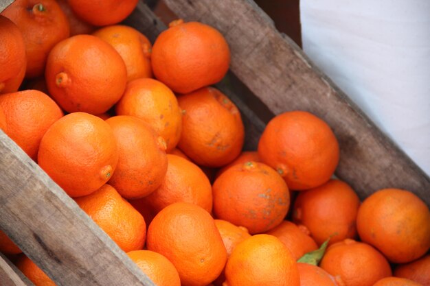 organic tangerines at the fair