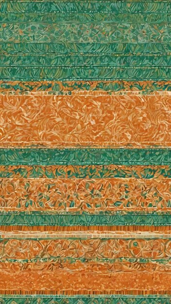 Organic tile orange incredible boho chic summer design textile ready artistic print swimwear fabric