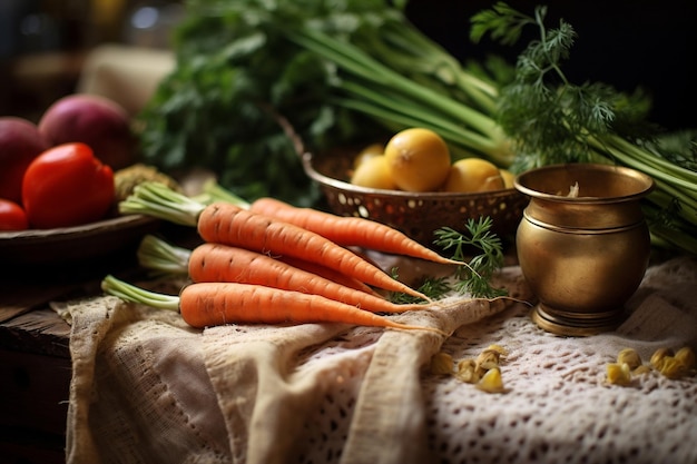 Organic vegetable food raw healthy salad vitamin fresh carrot eating