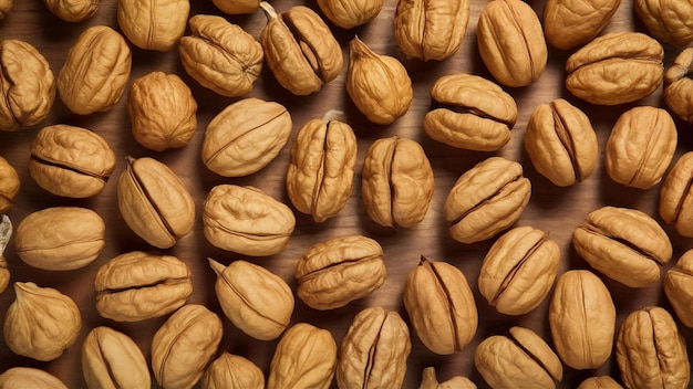 Organic walnuts background