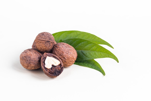 organic walnuts on table