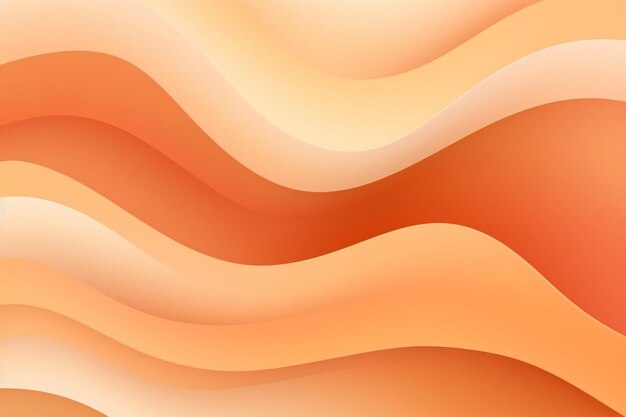 Organic Waves Abstract Papercut Illustration Generative AI