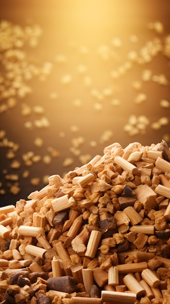 Organic wood pellets biomass energy