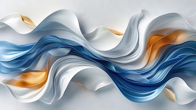 Organicinspired 3D wallpaper with flowing lines and curves reminiscent of natural forms and abst