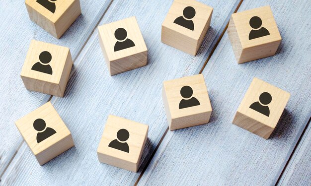 조직 구조 소셜 네트워크 리더십 팀 빌딩 모집 비즈니스 관리 및 인적 자원 개념