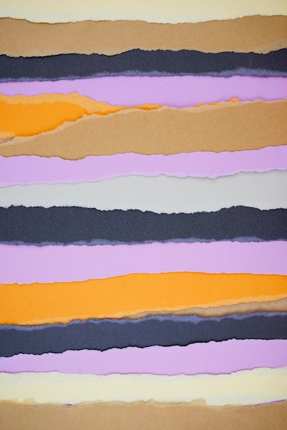 Organische gescheurde papieren textuur kleuren veelkleurige abstracte achtergrond eenvoudig schoon en minimaal