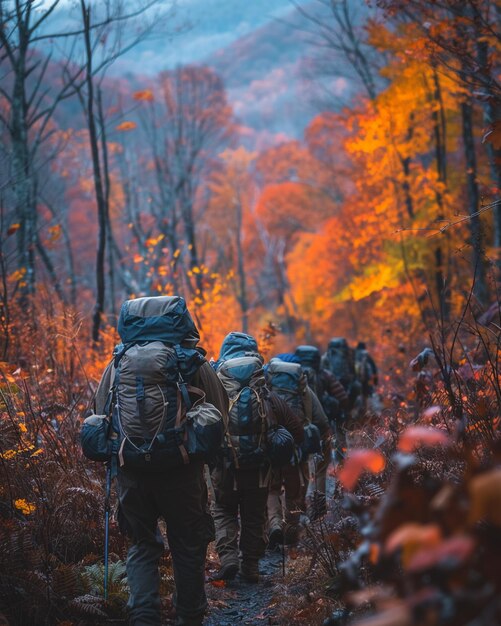 풍경적 인 전망 벽지 로의 그룹 산책 을 조직 하는 것