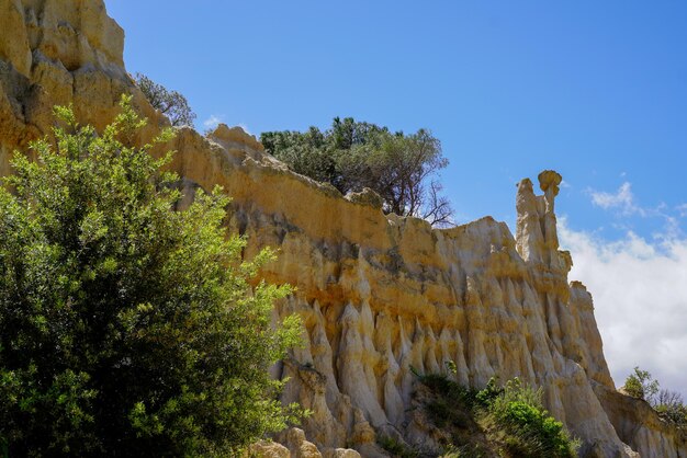 Orgues d'Ille-sur-Tet геологическая эрозия французское образование камня на юге Лангедока Франция