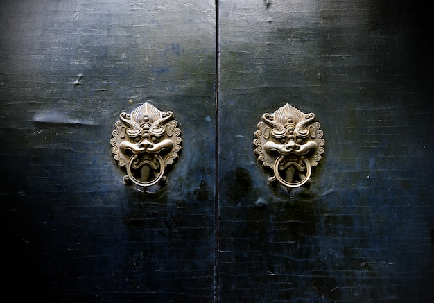 Oriental ancient architecture knocker