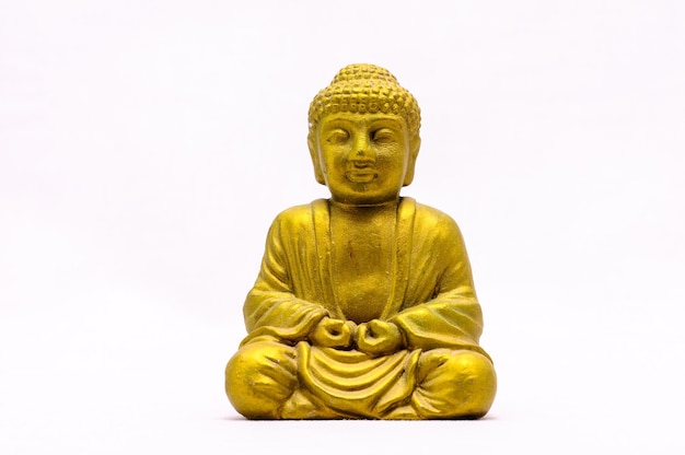 Oriental Asian Statue on a White Background