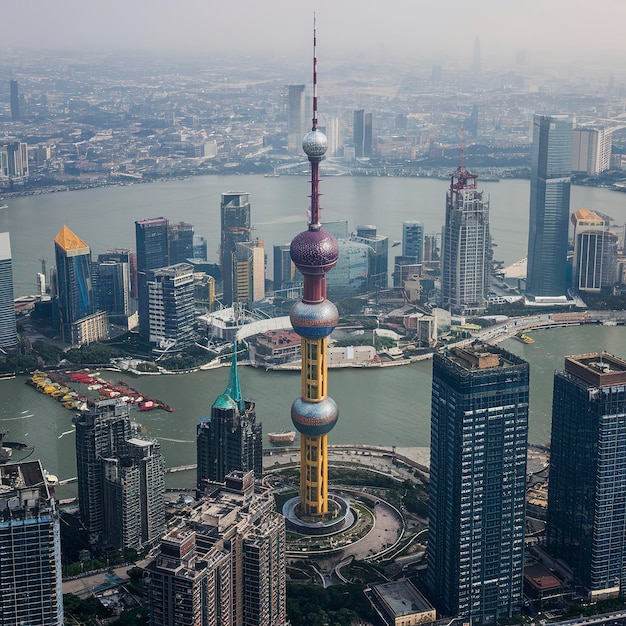 Photo oriental pearl tower shanghai chaina