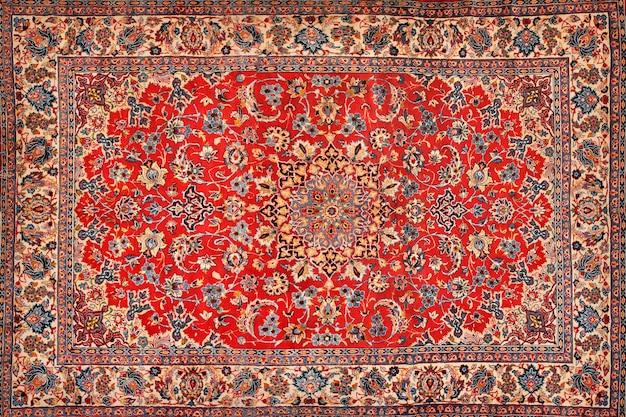 Photo oriental persian carpet texture