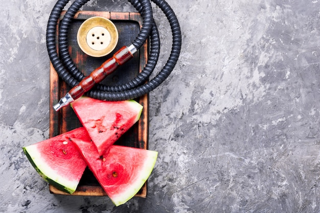 Oriental shisha with watermelon