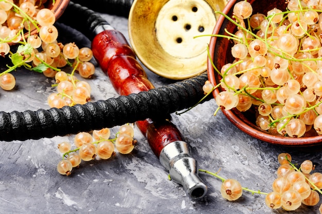 Oriental shisha with white currant