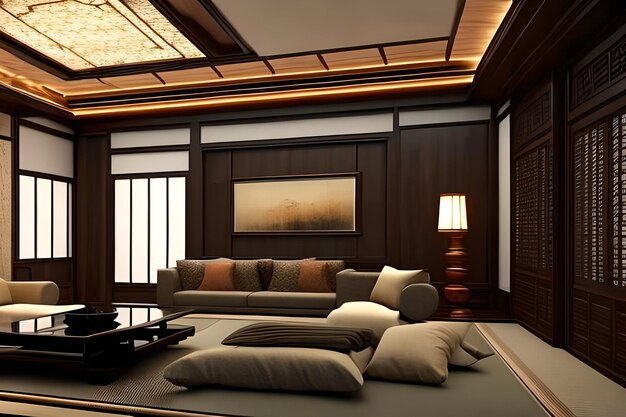 Восточный стиль Japanesse Home Interior Design