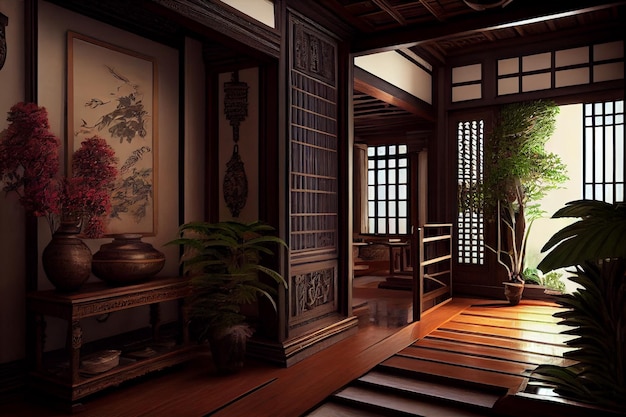 Oriental style Japanesse Home Interior Design