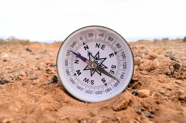 Orientation Concept Metal Compass