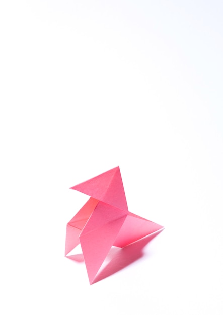 Copertina del libro origami bianco