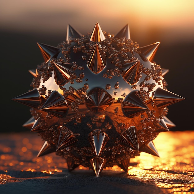 Origami Great a Stellated Dodecahedron Generative AI